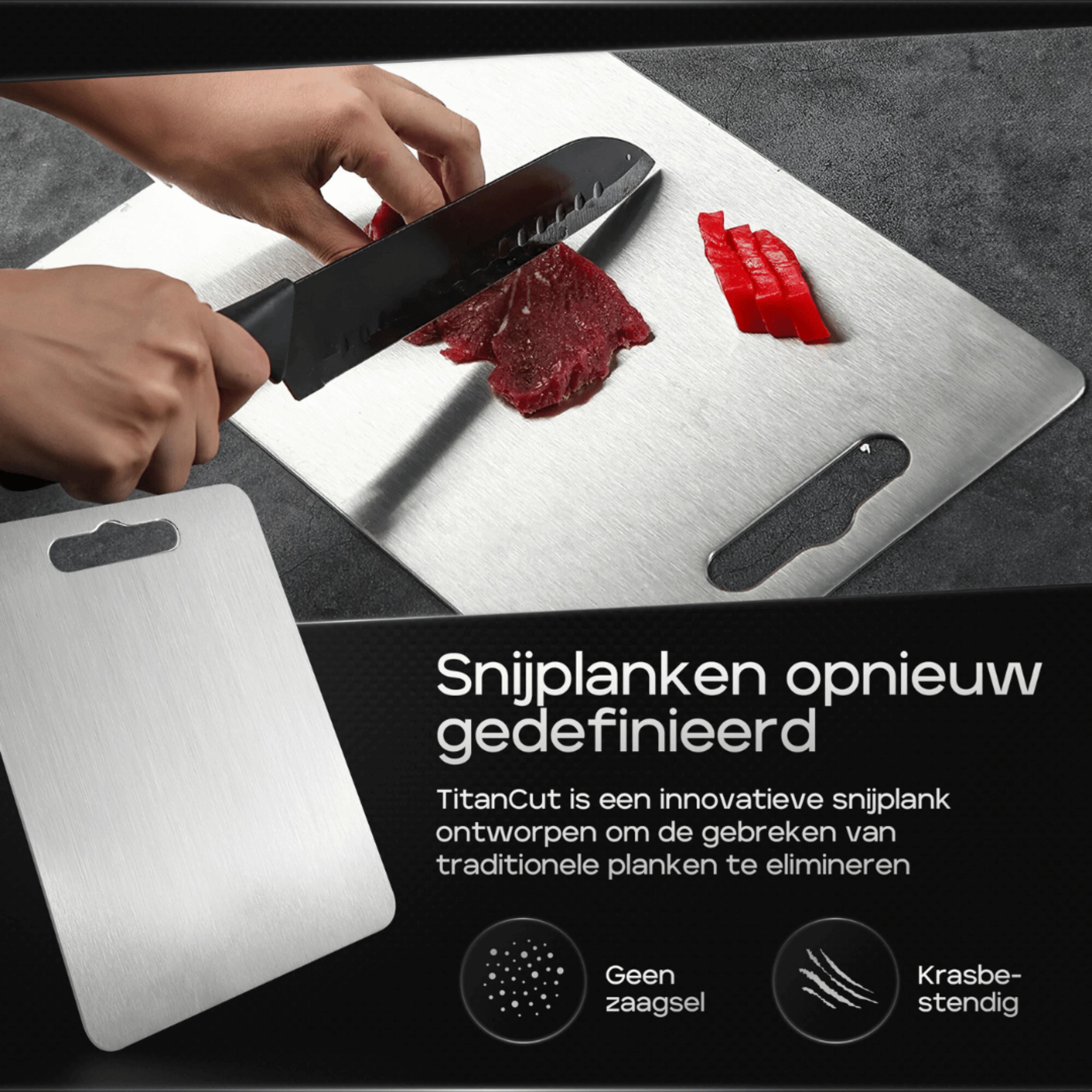 TitanPlank™ | 100% Titanium Snijplank