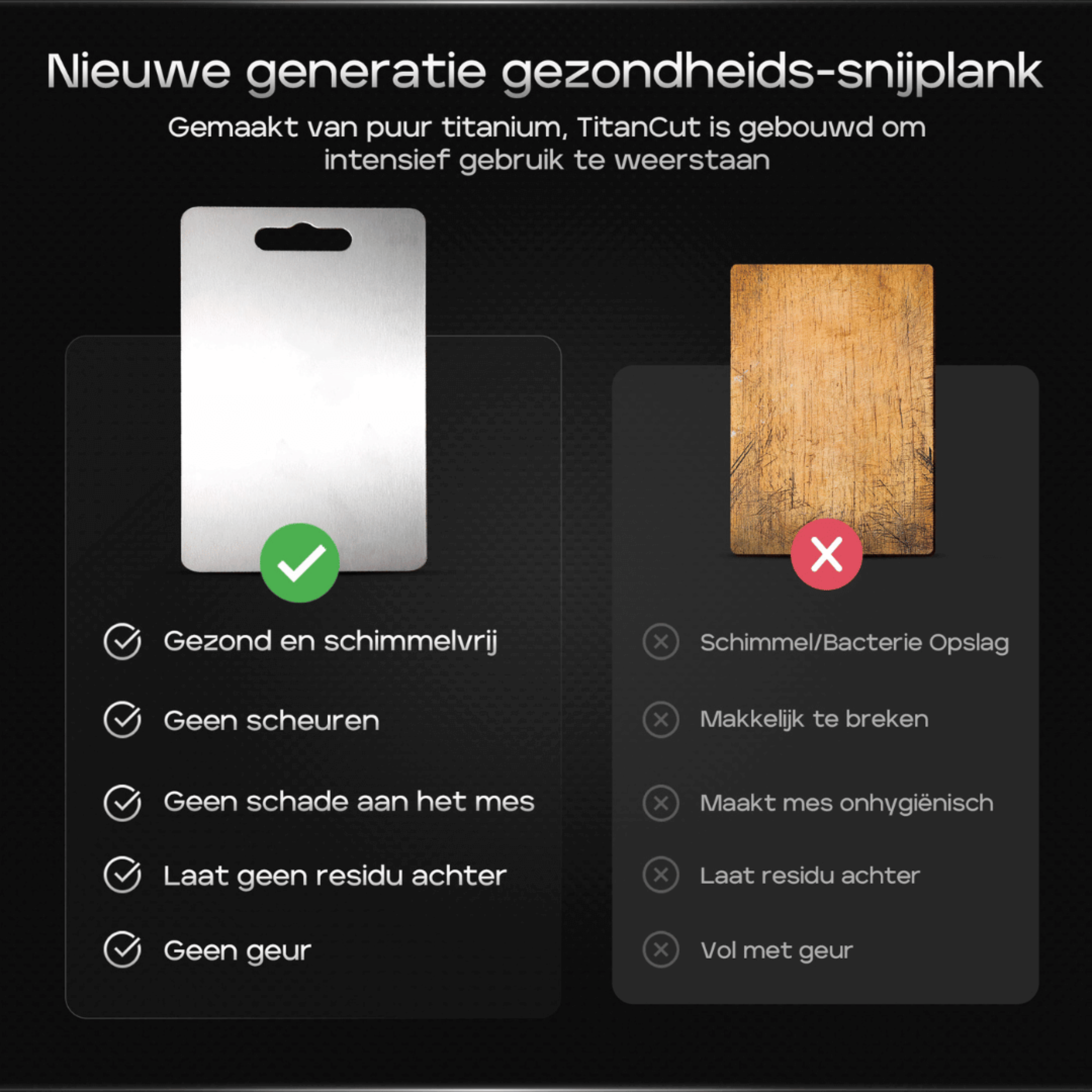 TitanPlank™ | 100% Titanium Snijplank