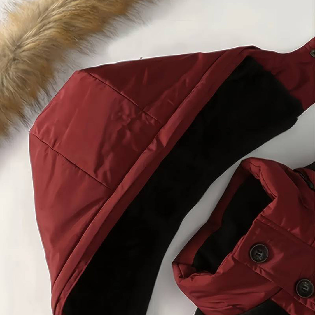 Heren Winterjas Met Bontkraag