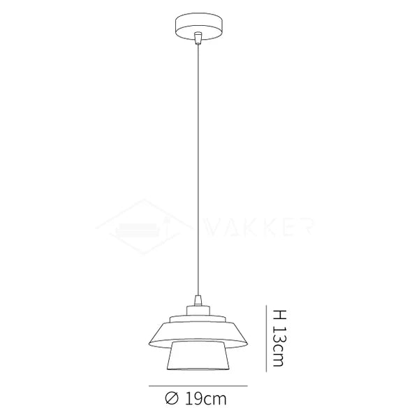 Stenen Zwarte Houten Hanglamp